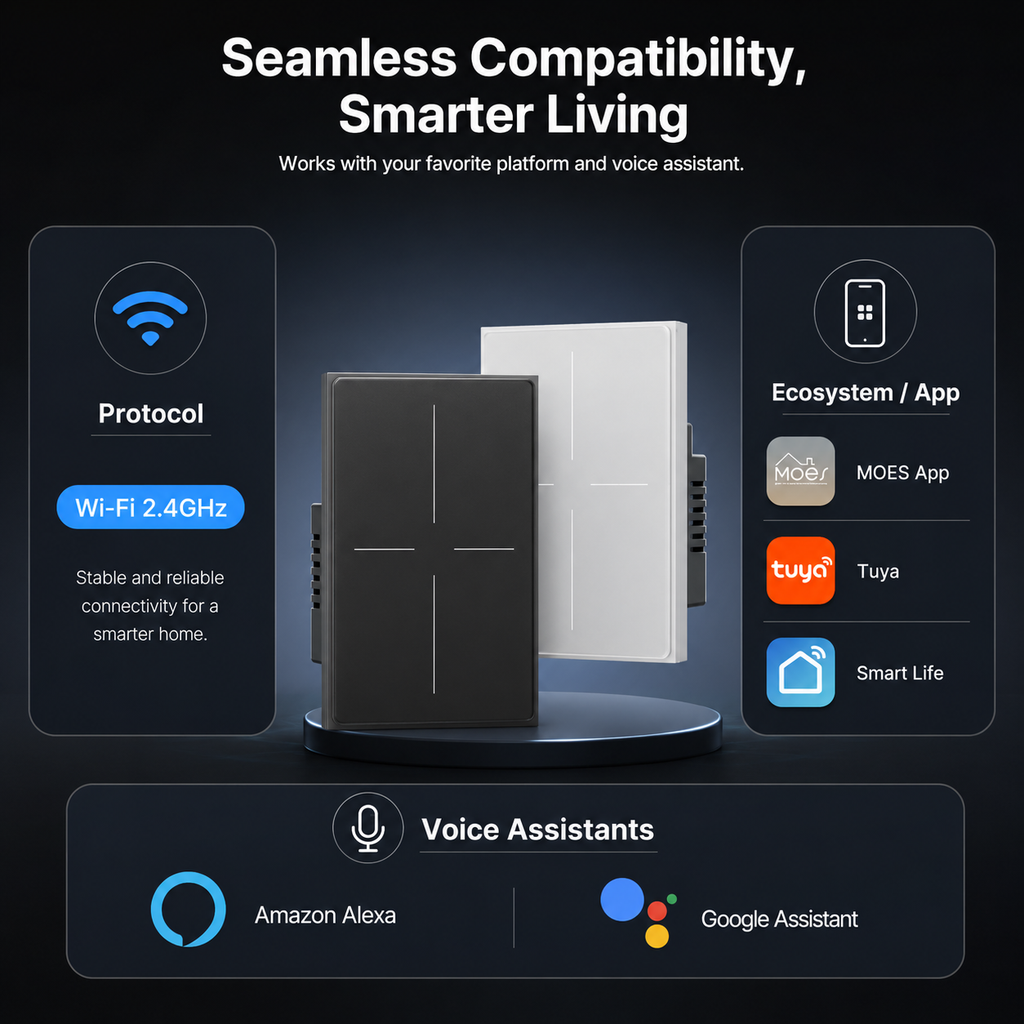 Wi-Fi Smart Scene Wall Switch smart wall control product image 9