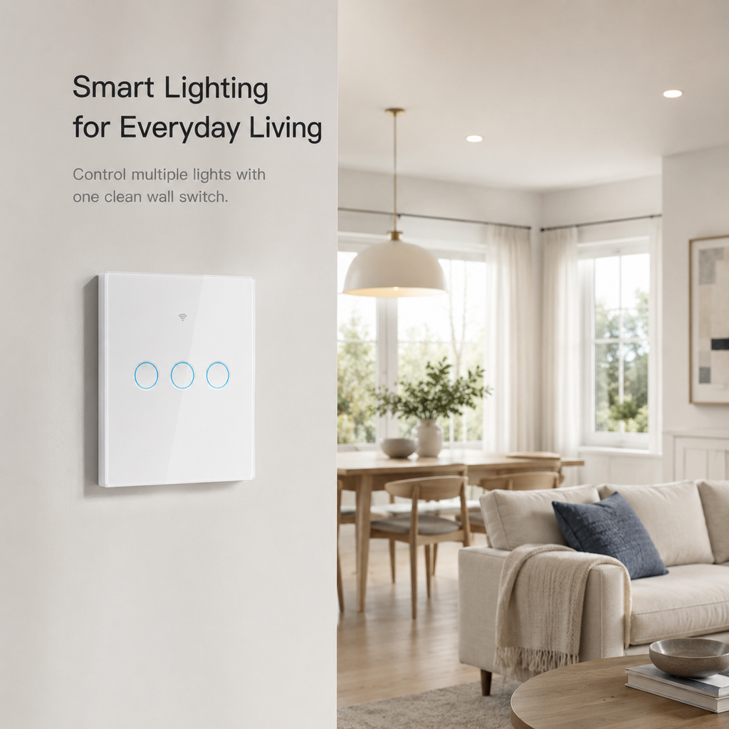 Matter Wi-Fi Smart Touch Light Switch detail image 3