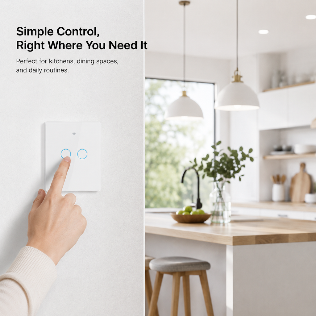 Matter Wi-Fi Smart Touch Light Switch detail image 4