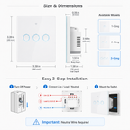 Matter Wi-Fi Smart Touch Light Switch detail image 8
