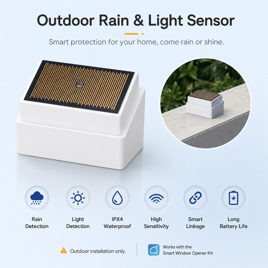Smart Rain & Light Window Automation Kit window and curtain automation product image 7