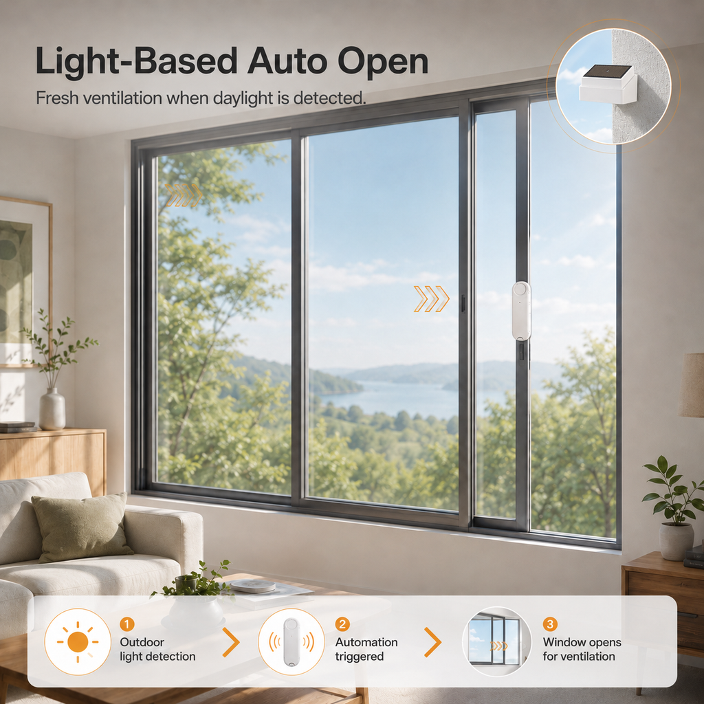 Smart Rain & Light Window Automation Kit window and curtain automation product image 3