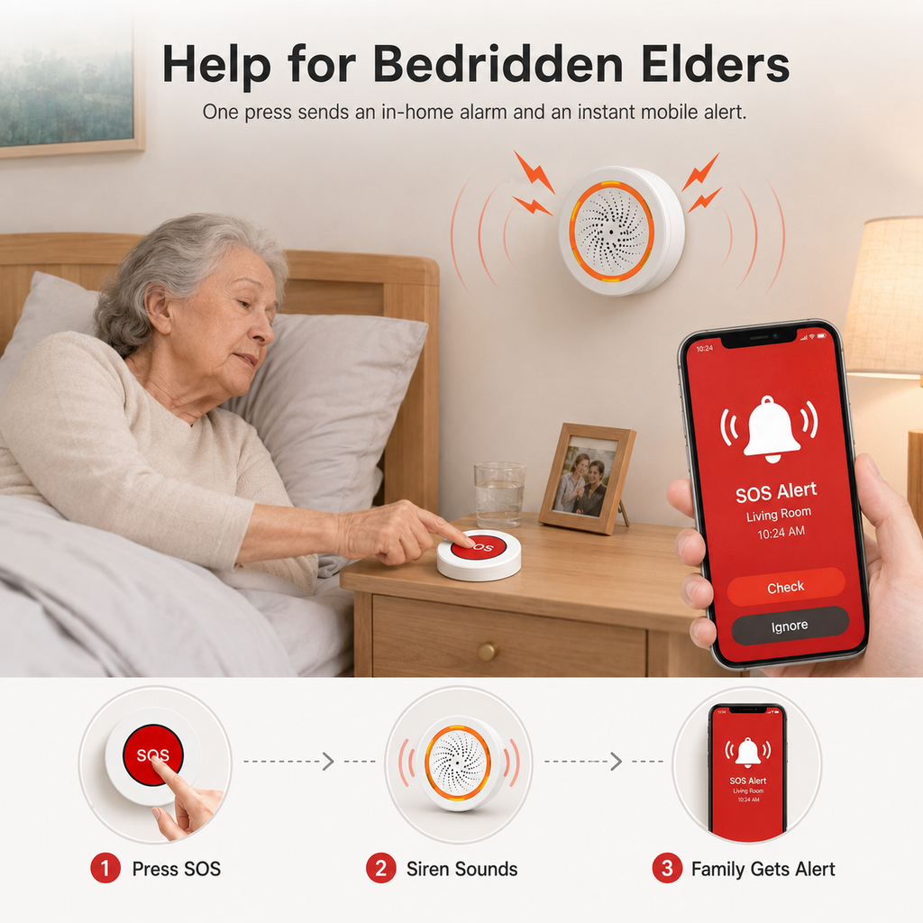 SOS Emergency Button & Smart Alarm Kit smart safety and security product image 6