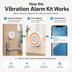 Zigbee Vibration Sensor Alarm Kit smart safety and security product image 7