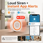 Zigbee Vibration Sensor Alarm Kit smart safety and security product image 2