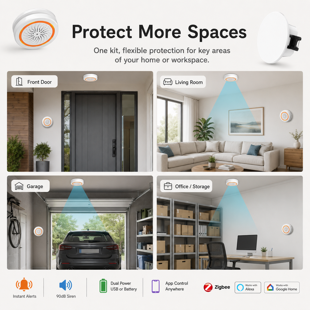 Human Presence Sensor Alarm Kit smart safety and security product image 8