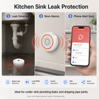 Water Leak Sensor Alarm Kit water leak protection product image 2