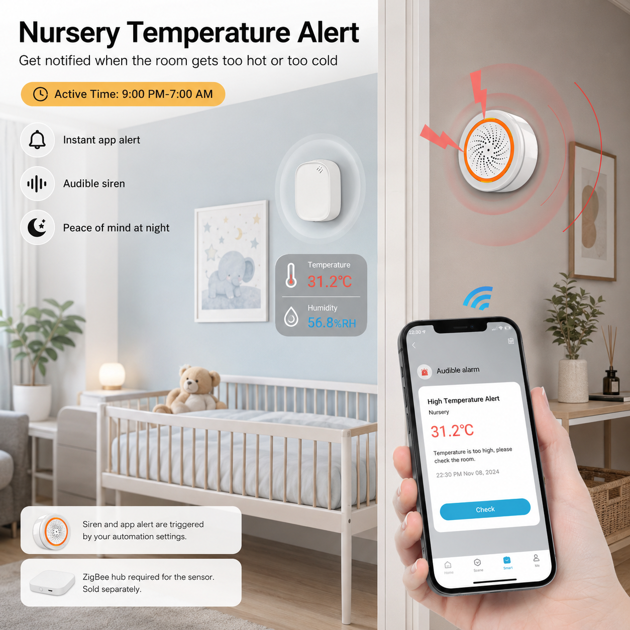 Smart Temperature Alert Kit smart safety and security product image 3
