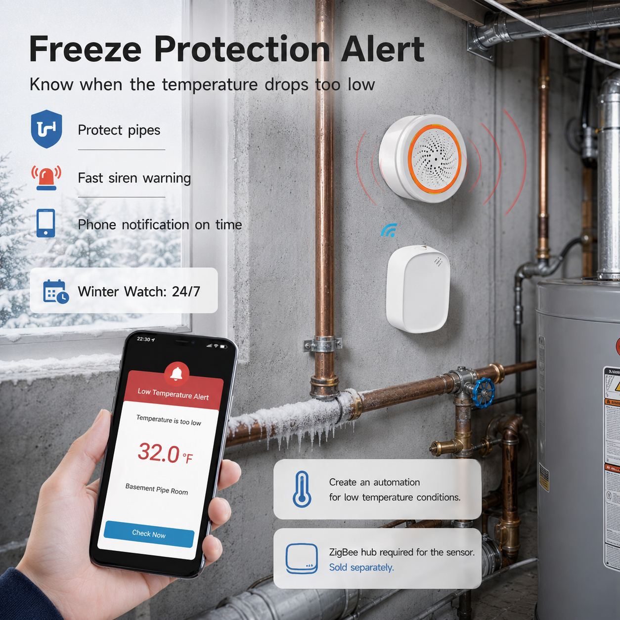 Smart Temperature Alert Kit smart safety and security product image 4