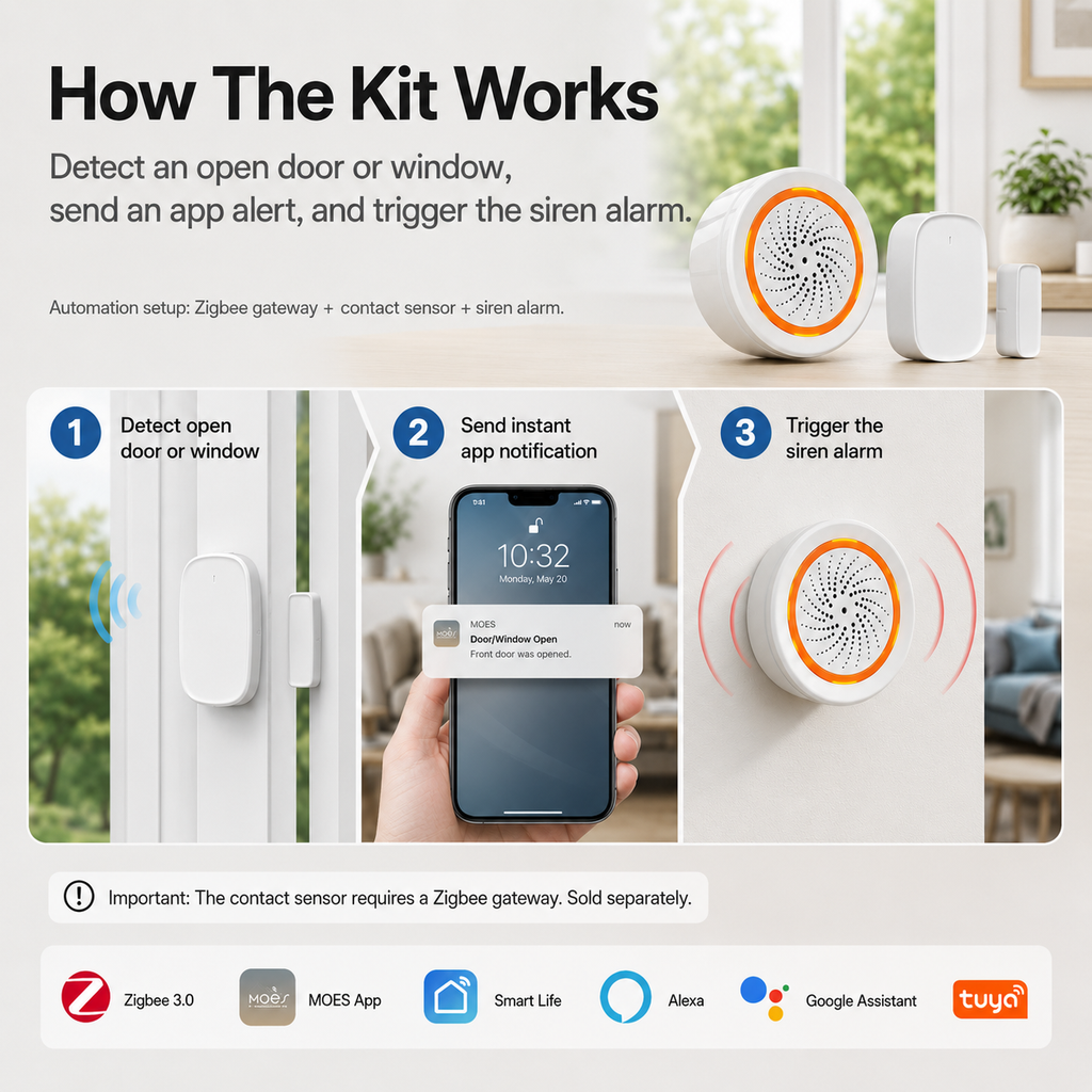 Smart Entry Alert Kit smart safety and security product image 3
