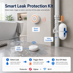 Smart Water Leak Protection Kit with Valve Controller water leak protection main product image