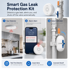 Automatic Gas Shutoff Kit with Smart Valve Controller gas safety automation product image 11