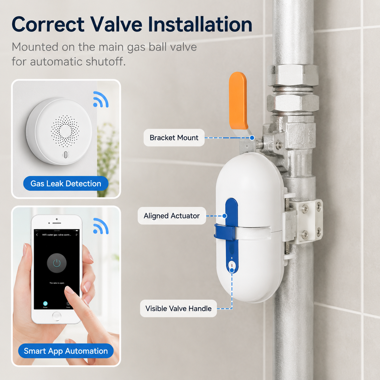 Automatic Gas Shutoff Kit with Smart Valve Controller gas safety automation product image 9