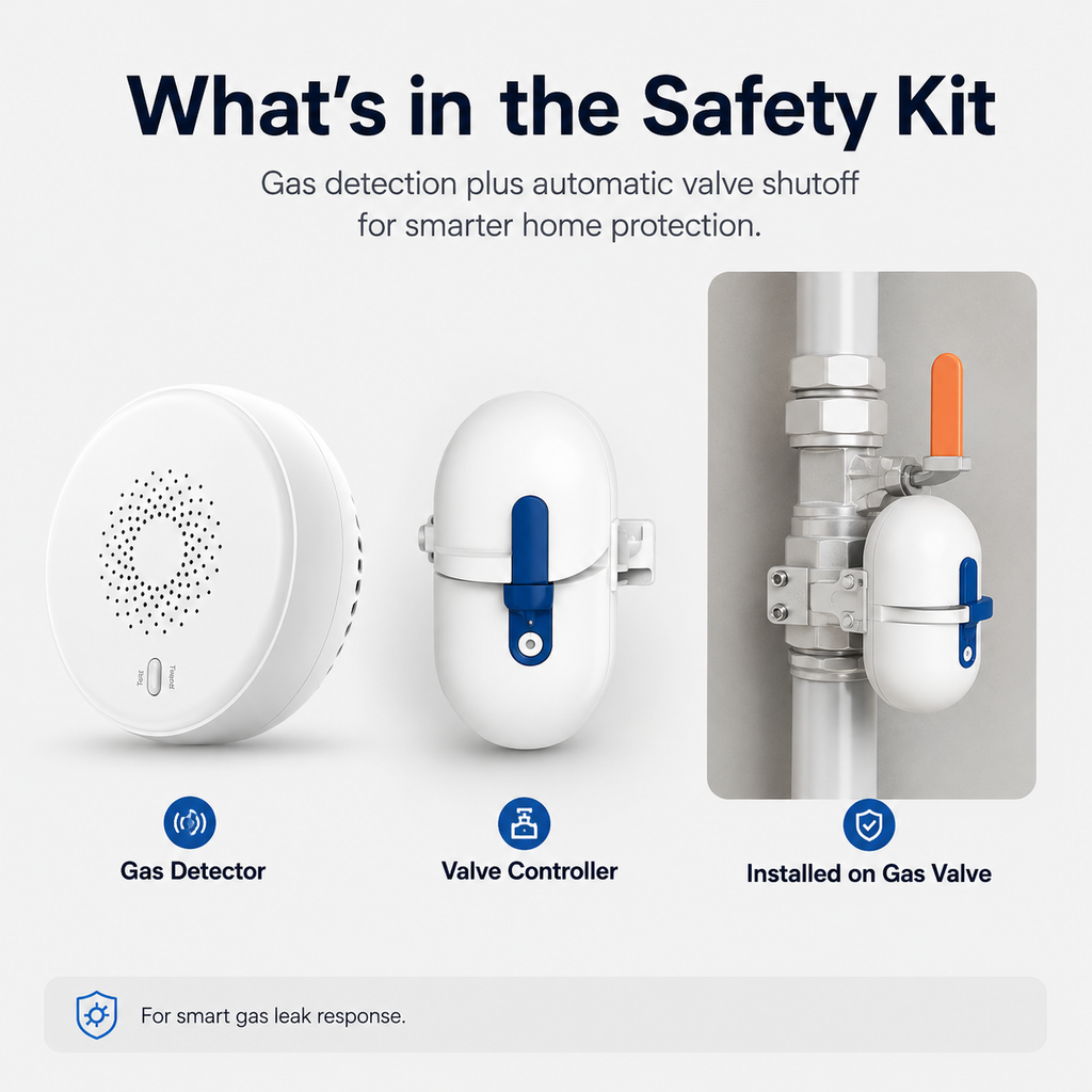 Automatic Gas Shutoff Kit with Smart Valve Controller gas safety automation product image 5