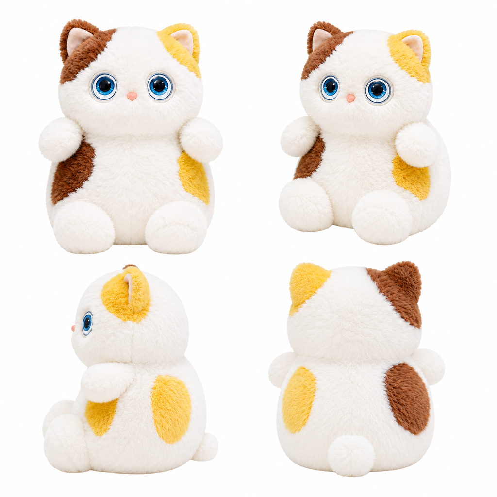 AI Plush Cat Companion Toy with Moving Eyes & Tuya Support smart toy product image 2