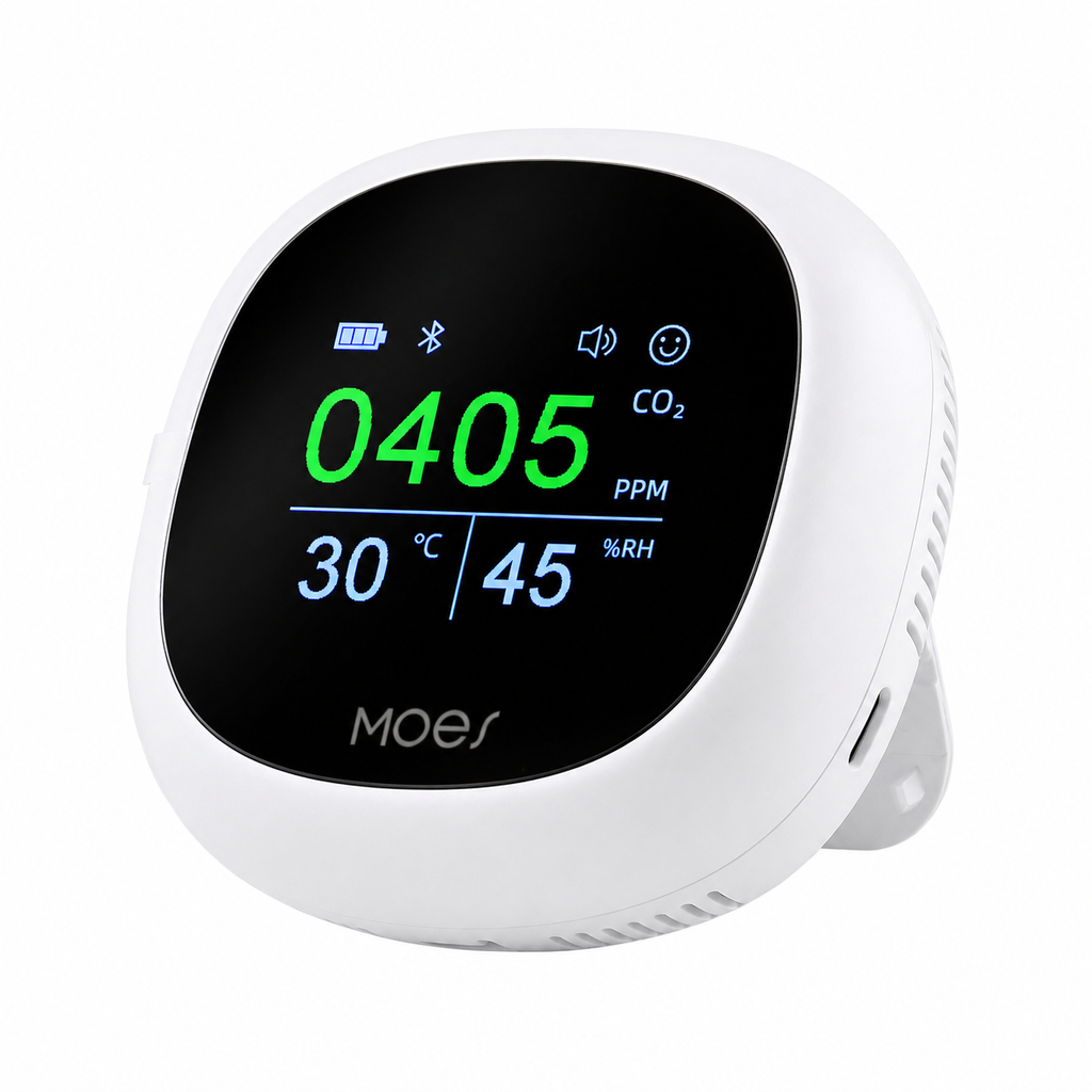 Bluetooth CO2 Monitor with Temperature & Humidity smart safety and security product image 13