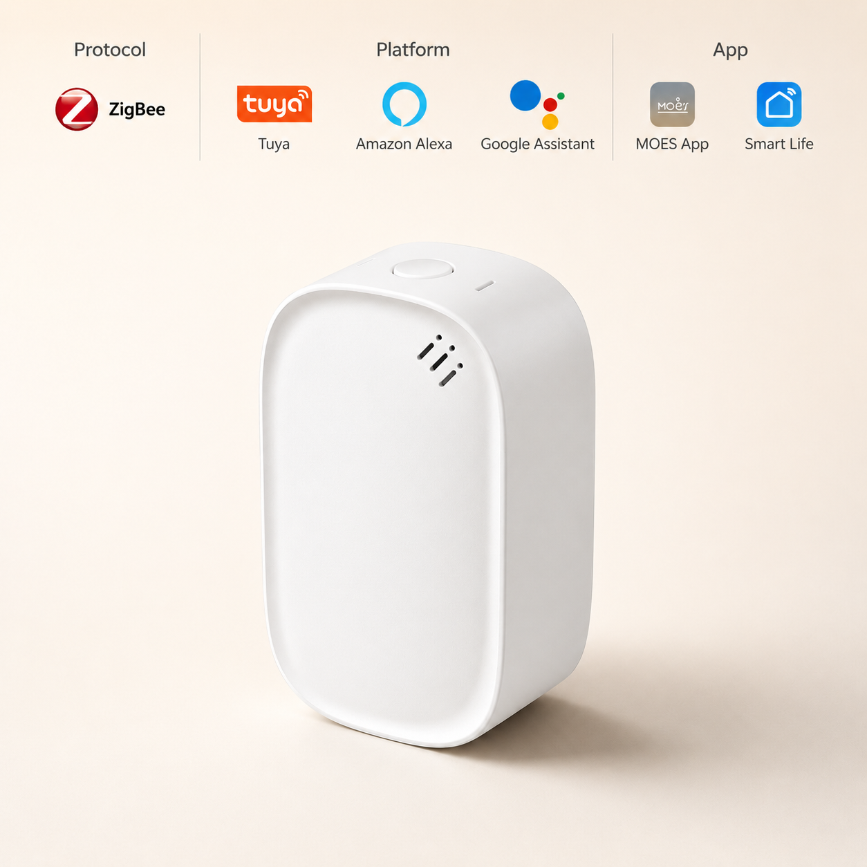Zigbee Temperature & Humidity Sensor smart safety and security main product image