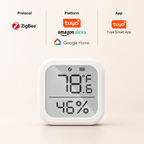 Zigbee Temperature & Humidity Sensor with LCD smart safety and security main product image