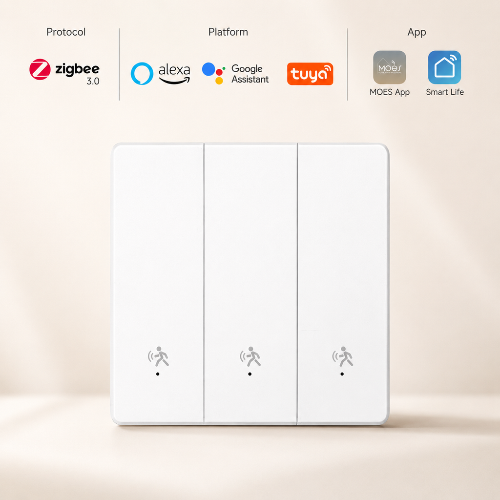 Zigbee mmWave Motion Sensor Light Switch main product image