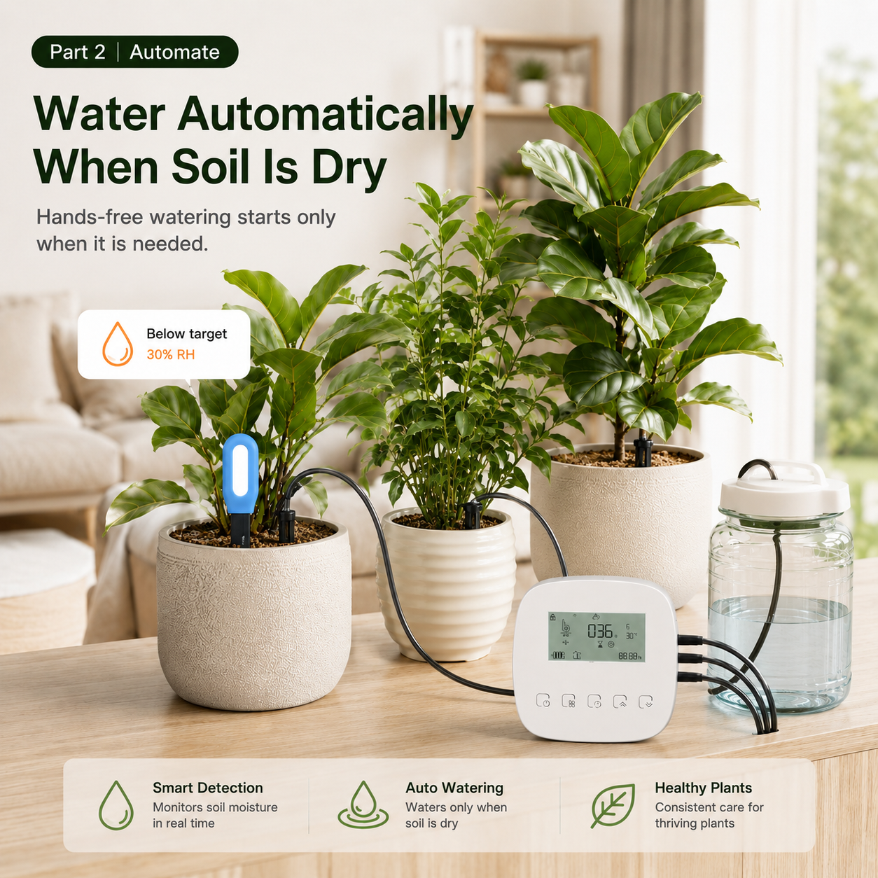 Smart Automatic Plant Watering Bundle with Soil Sensor smart irrigation product image 4