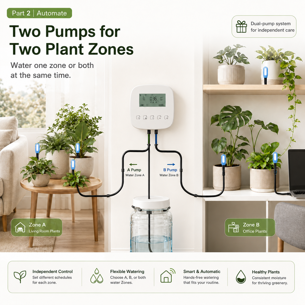 Smart Automatic Plant Watering Bundle with Soil Sensor smart irrigation product image 6