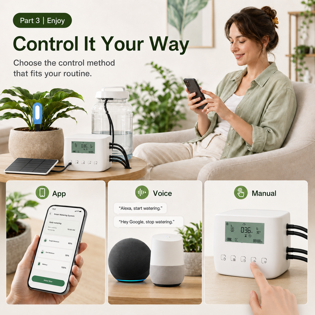 Smart Automatic Plant Watering Bundle with Soil Sensor smart irrigation product image 7