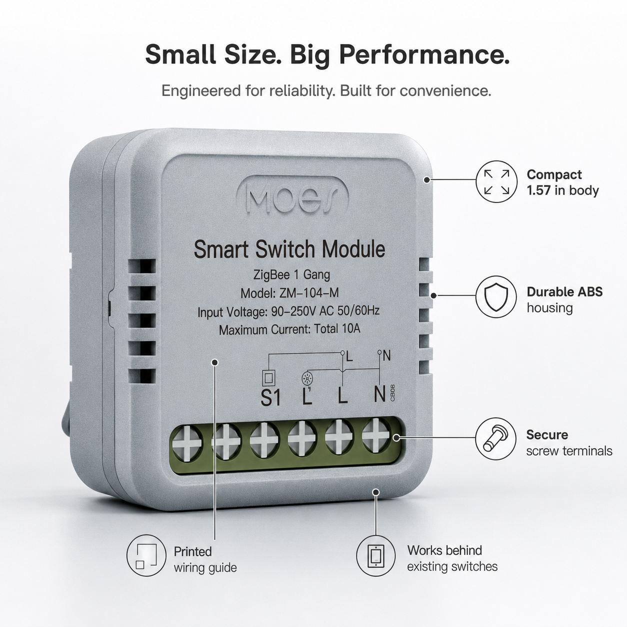 Mini Smart Switch Module for Lights & Sockets smart lighting product image 17