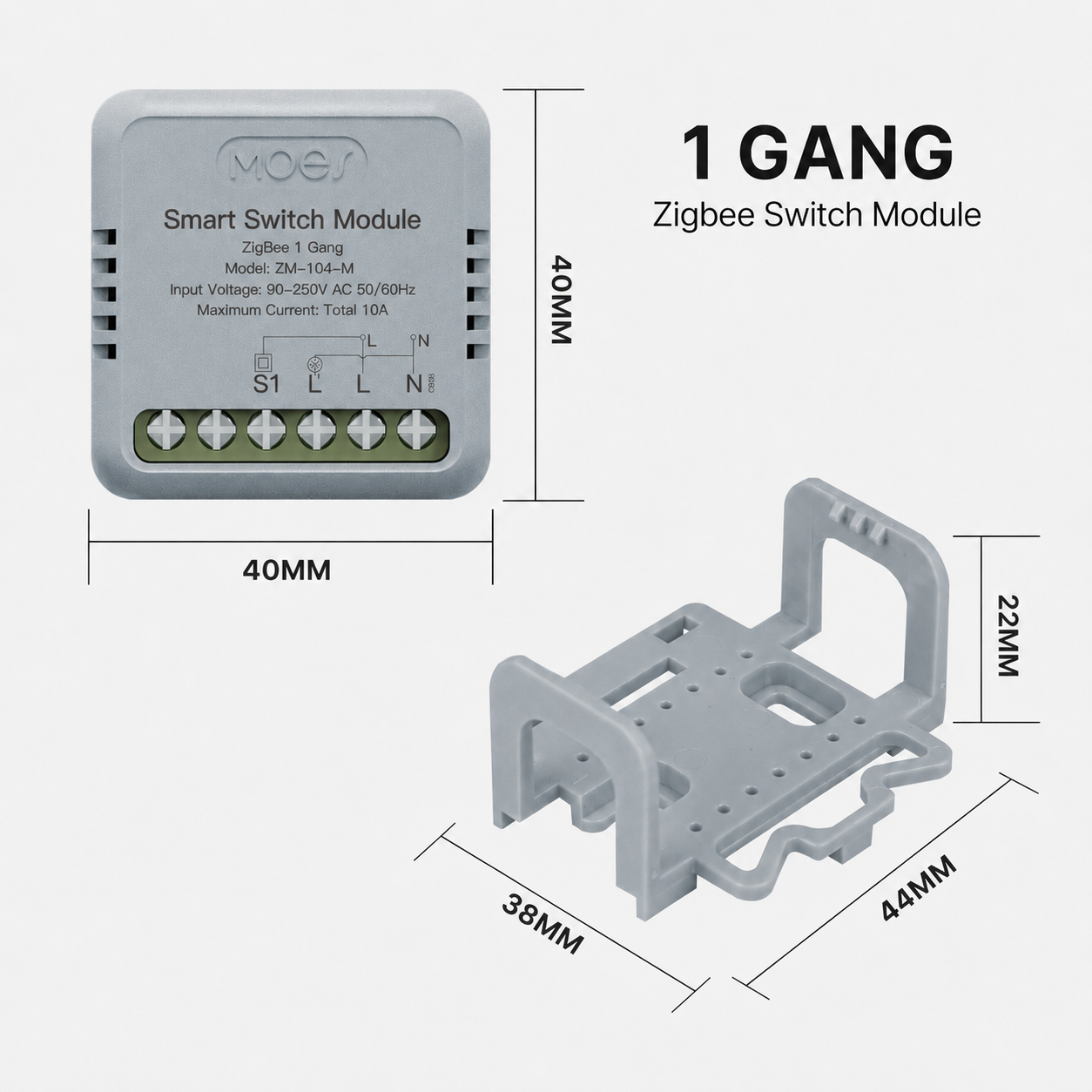 Mini Smart Switch Module for Lights & Sockets smart lighting product image 2
