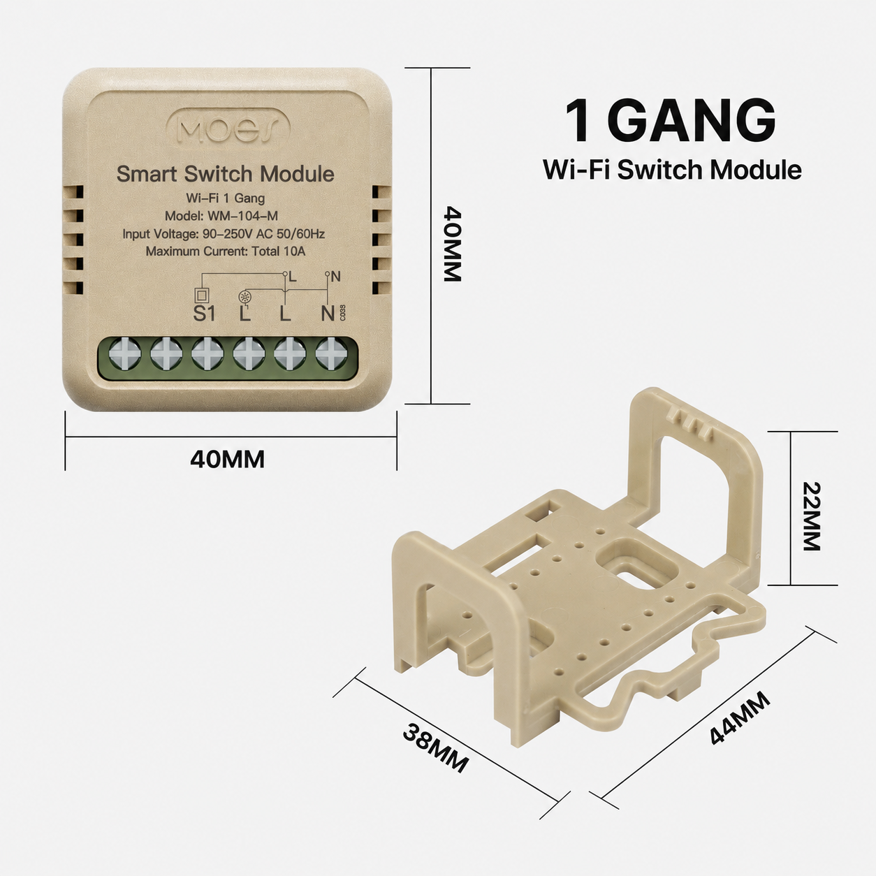 Mini Smart Switch Module for Lights & Sockets smart lighting product image 5