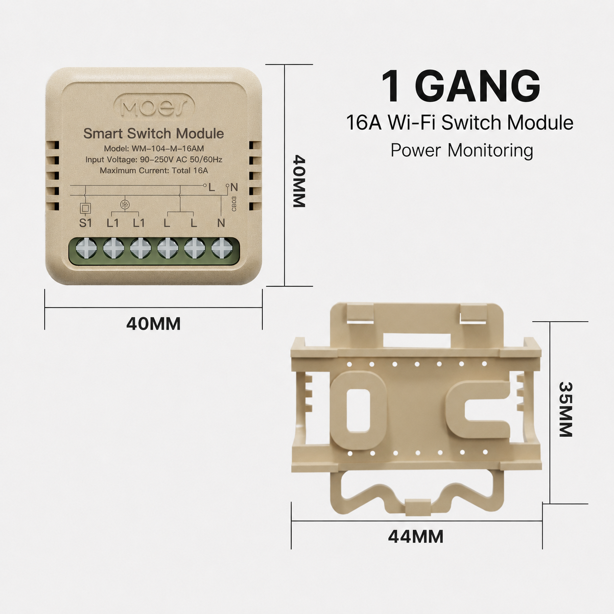 Mini Smart Switch Module for Lights & Sockets smart lighting product image 7
