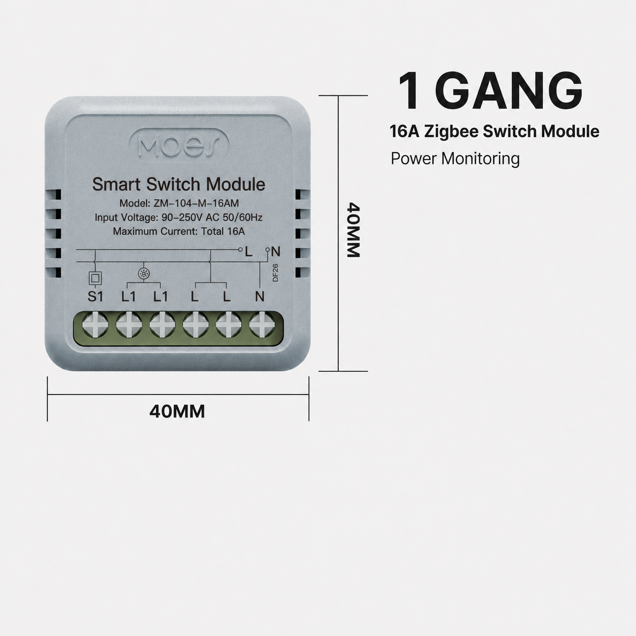 Mini Smart Switch Module for Lights & Sockets smart lighting product image 4