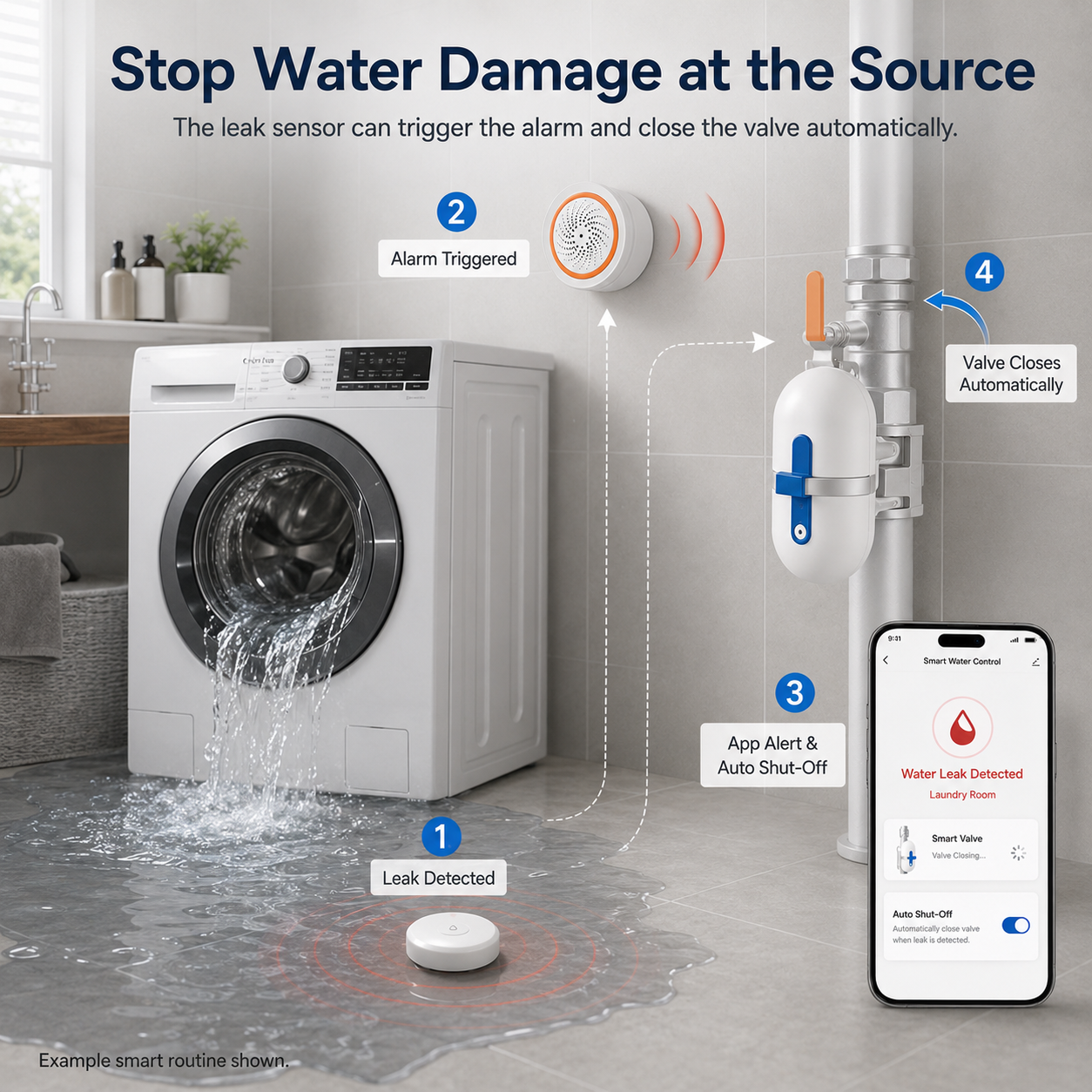 Smart Water Leak Protection Kit with Valve Controller water leak protection product image 5