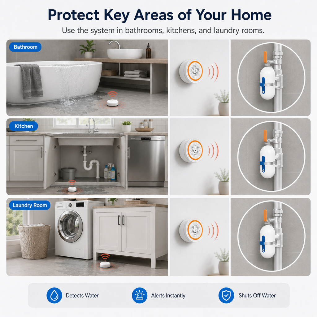 Smart Water Leak Protection Kit with Valve Controller water leak protection product image 7