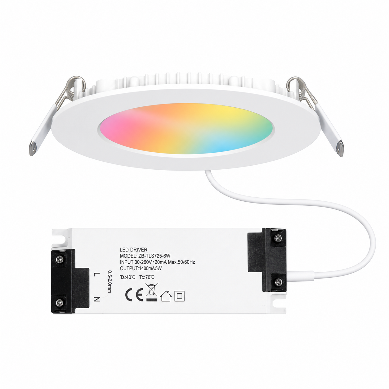 Zigbee RGB+CCT Downlight, 7W smart irrigation product image 13