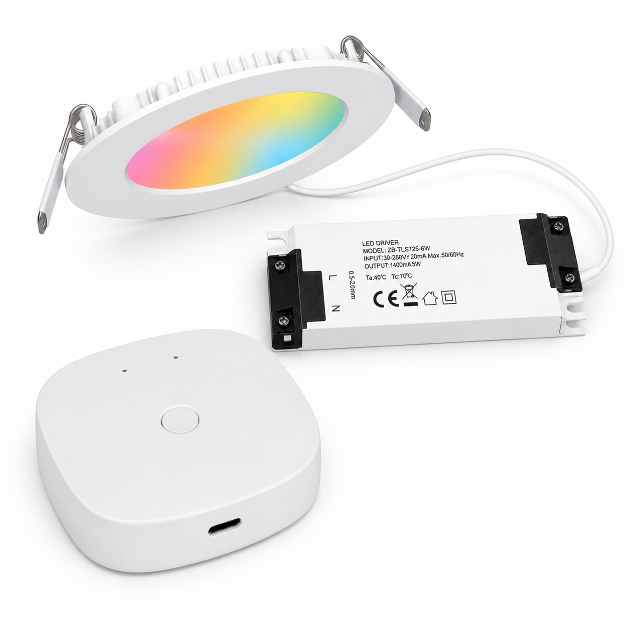 Zigbee RGB+CCT Downlight, 7W smart irrigation product image 11
