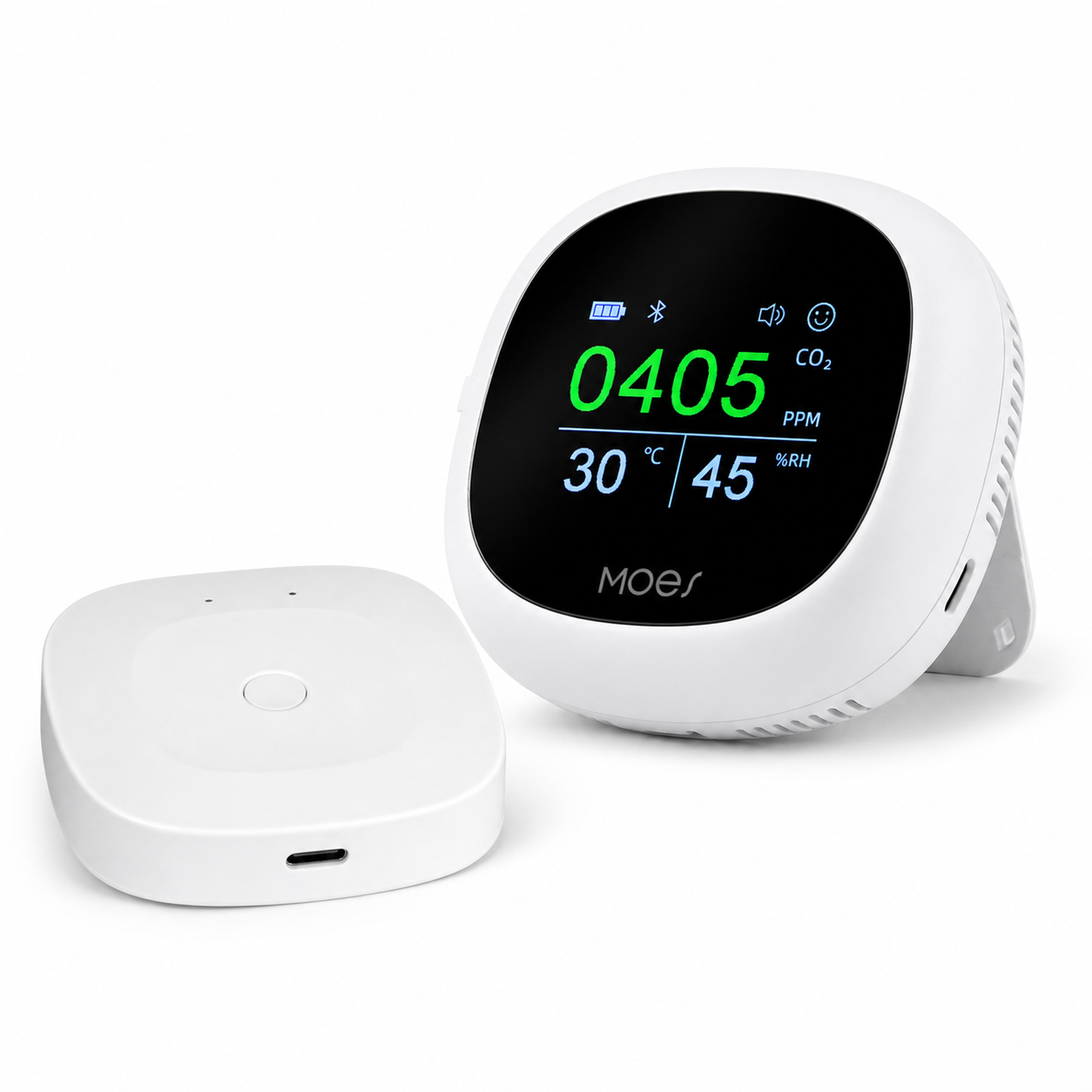 Bluetooth CO2 Monitor with Temperature & Humidity smart safety and security product image 12
