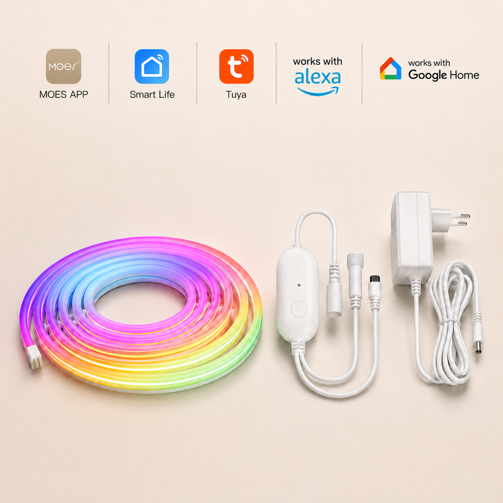 Smart Wi-Fi RGBIC Neon LED Strip Light smart irrigation main product image