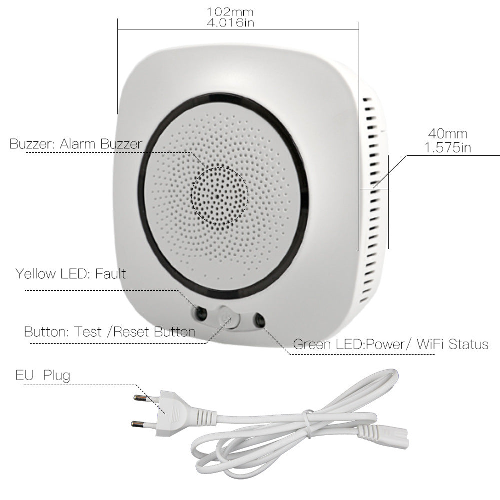 Smart Wi-Fi Natural Gas Detector Alarm gas safety automation product image 11