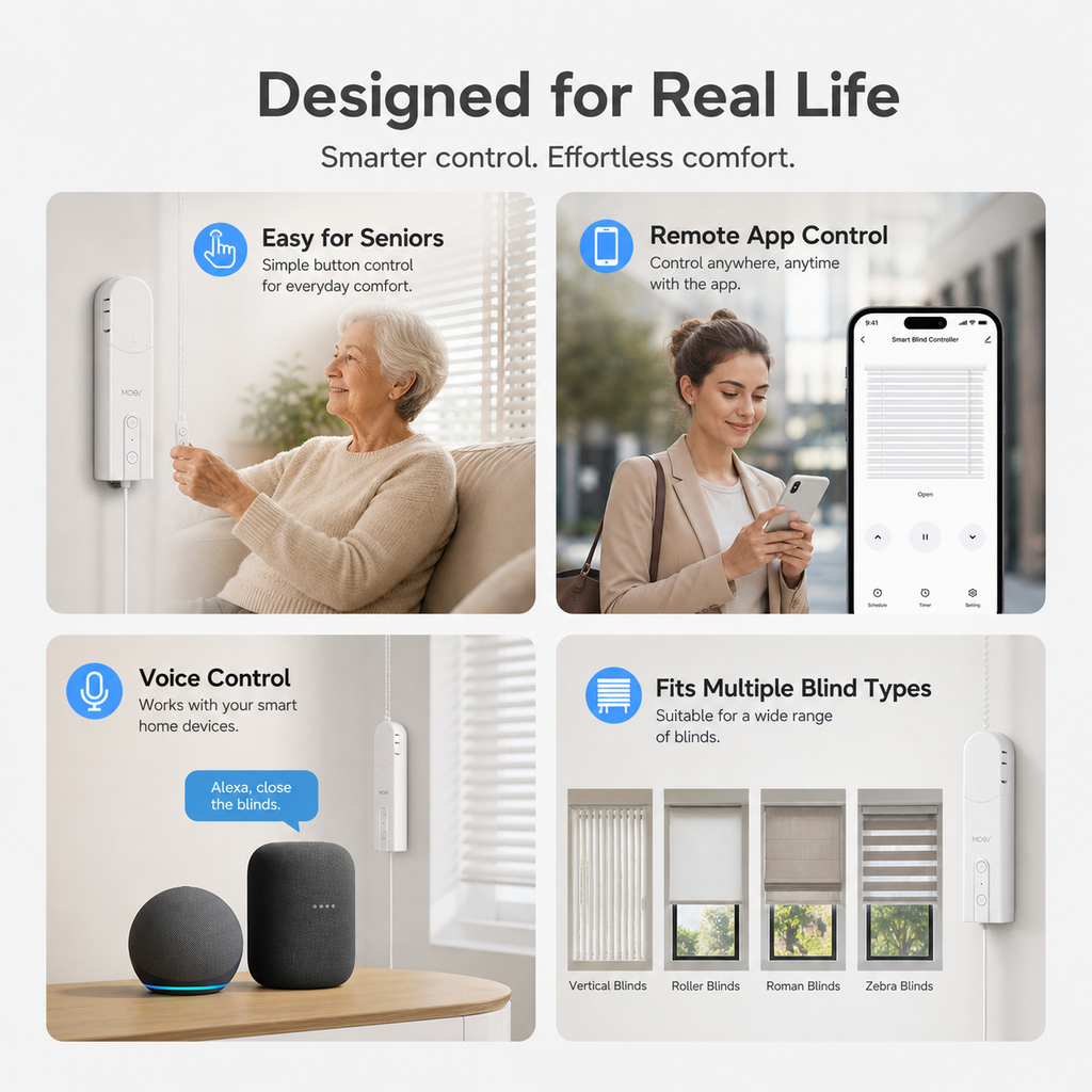 Smart Wi-Fi Chain Pull Blind Motor smart irrigation product image 5