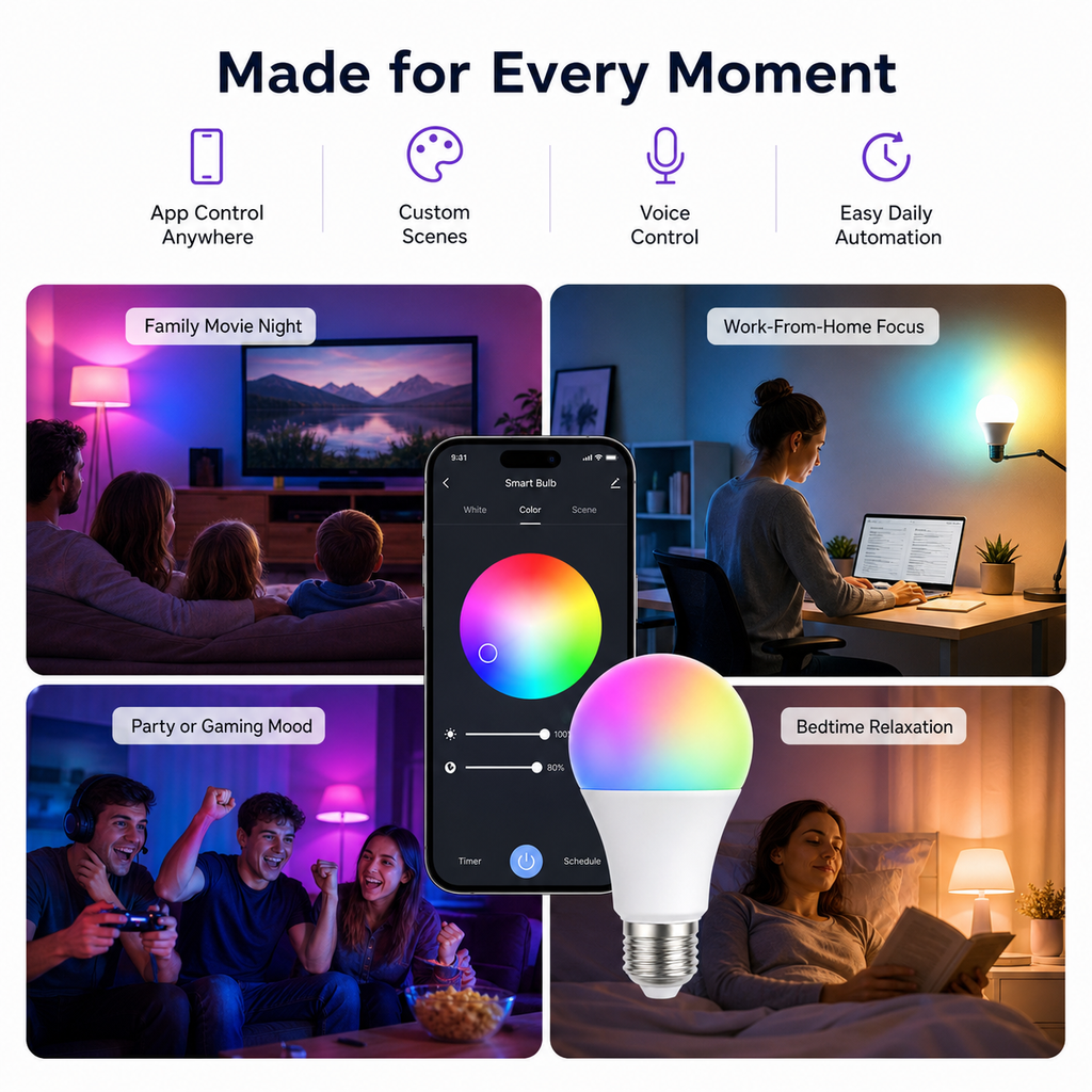Bluetooth E27 Smart Bulb smart irrigation product image 6
