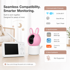 Smart Wi-Fi Baby Monitor Camera with LCD Screen smart safety and security product image 9