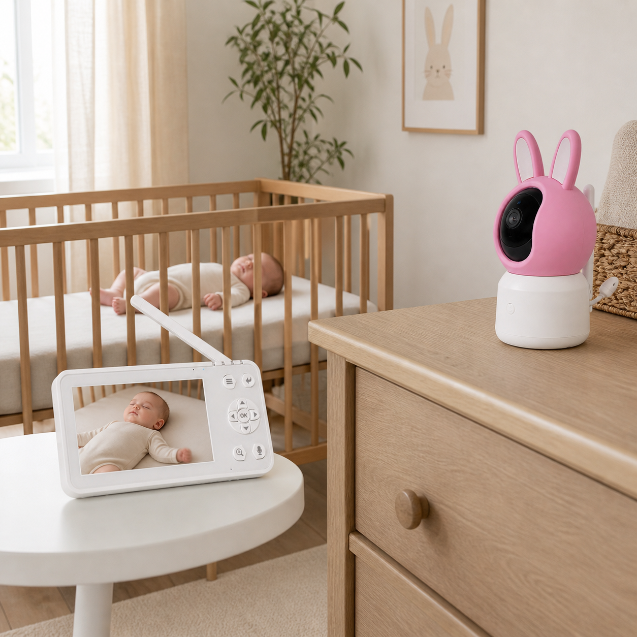Smart Wi-Fi Baby Monitor Camera with LCD Screen smart safety and security product image 3