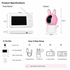 Smart Wi-Fi Baby Monitor Camera with LCD Screen smart safety and security product image 8