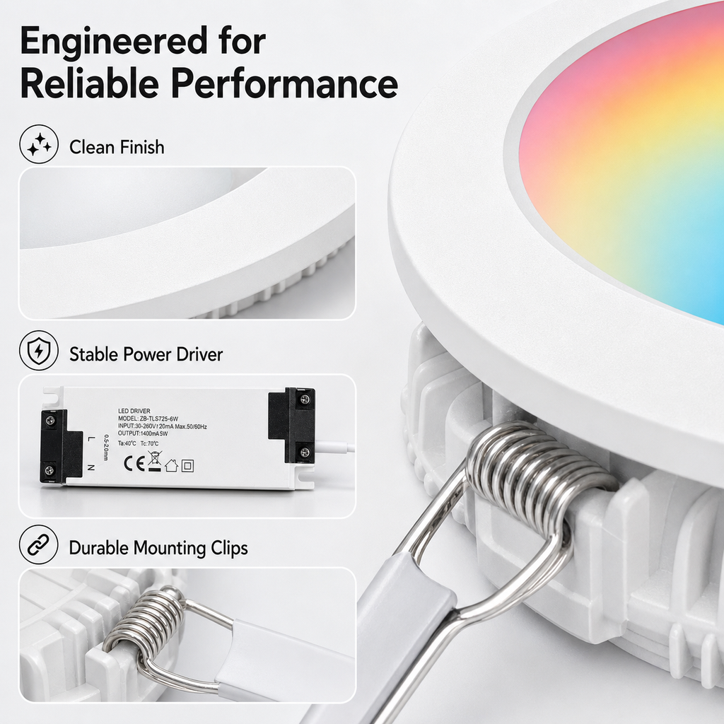 Zigbee RGB+CCT Downlight, 7W smart irrigation product image 7