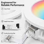 Zigbee RGB+CCT Downlight, 7W smart irrigation product image 7