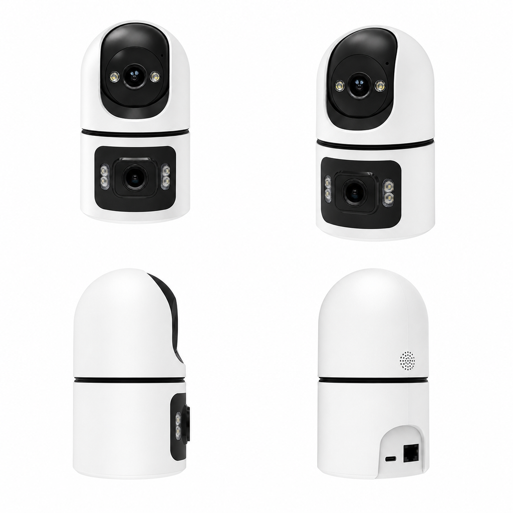 Smart Wi-Fi Dual-Lens Pan-Tilt Indoor Camera smart safety and security product image 2