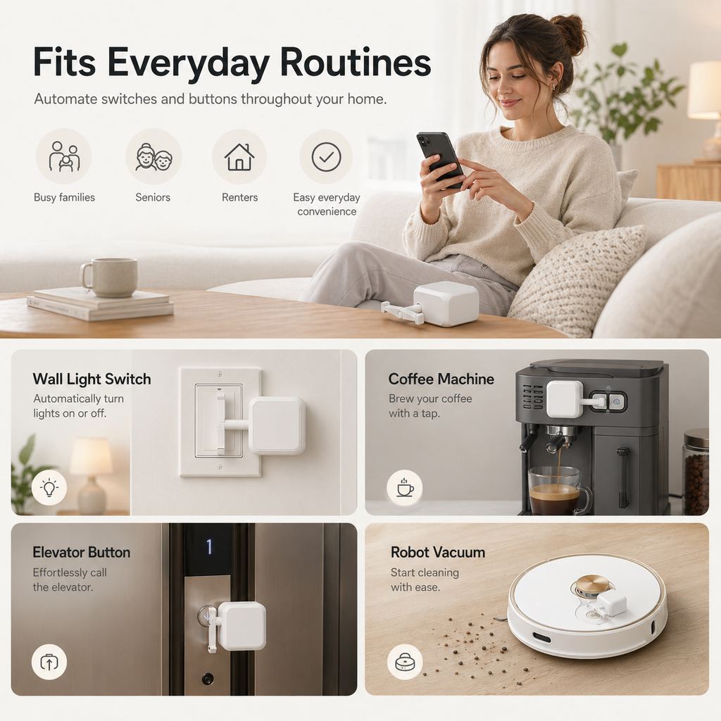Bluetooth Fingerbot Button Pusher smart wall control product image 6