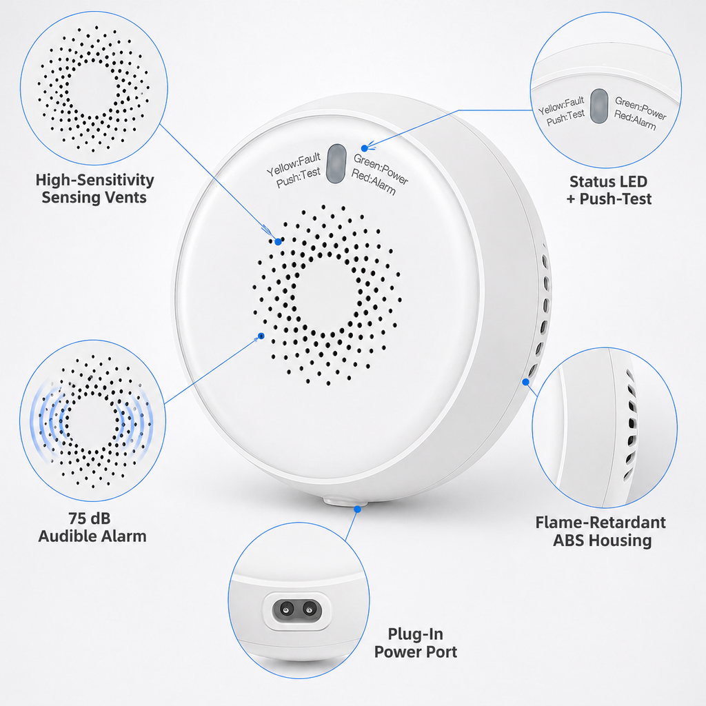 Zigbee Combustible Gas Detector gas safety automation product image 6