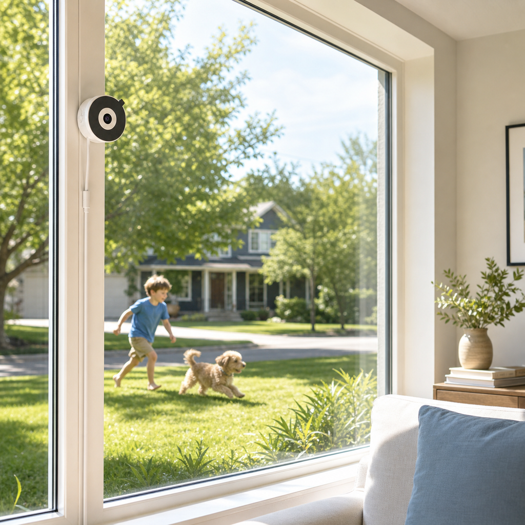 Magnetic Window Security Camera window and curtain automation product image 3