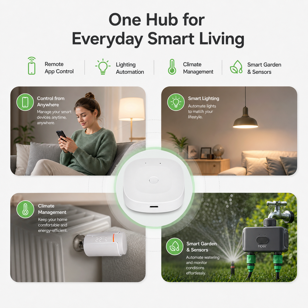Zigbee & Bluetooth Smart Gateway Hub smart hub and control product image 5